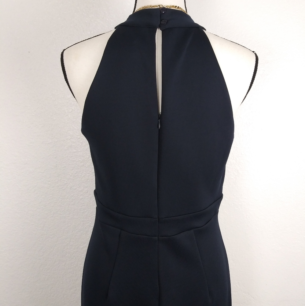 ENFOCUS STUDIO NAVY Hi Low Fit And Flare Dress - Picture 3 of 8